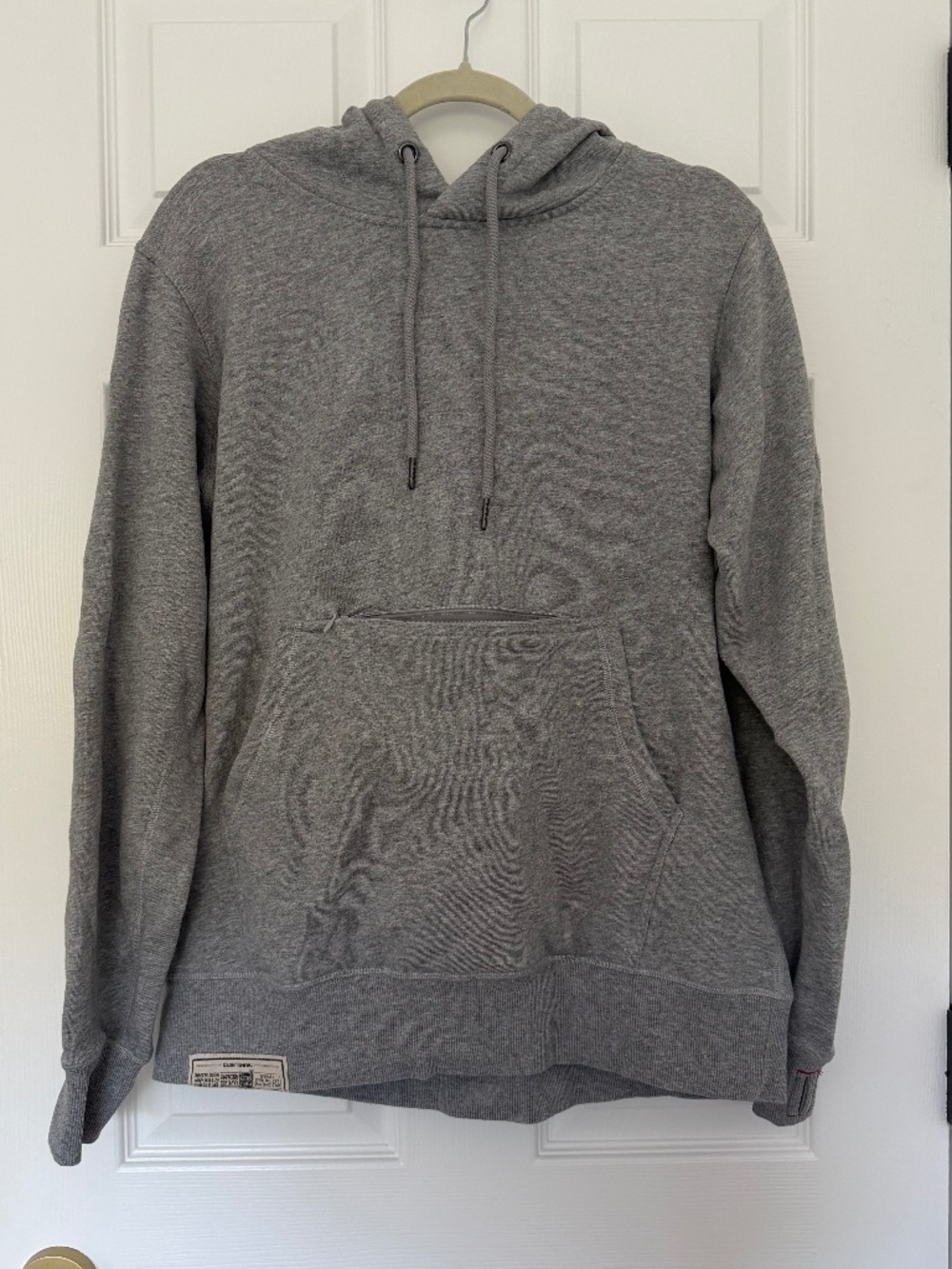 Thumb United The Jenny Hoodie Heather Gray Phone Pocket Pullover Medium